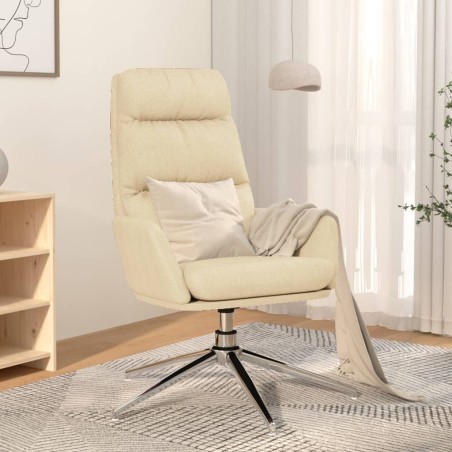 vidaXL Sillón de relax de tela color crema