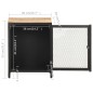 vidaXL Mesita de noche madera maciza de mango rugosa 40x30x53 cm vidaXL Mesita de noche madera maciza de mango rugosa 40x30x53 cm