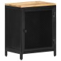 vidaXL Mesita de noche madera maciza de mango rugosa 40x30x53 cm vidaXL Mesita de noche madera maciza de mango rugosa 40x30x53 cm