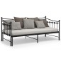 vidaXL Estructura de sofá cama extraíble de metal negro 90x200 cm vidaXL Estructura de sofá cama extraíble de metal negro 90x200 cm