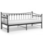 vidaXL Estructura de sofá cama extraíble de metal negro 90x200 cm vidaXL Estructura de sofá cama extraíble de metal negro 90x200 cm