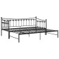 vidaXL Estructura de sofá cama extraíble de metal negro 90x200 cm vidaXL Estructura de sofá cama extraíble de metal negro 90x200 cm