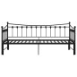 vidaXL Estructura de sofá cama extraíble de metal negro 90x200 cm vidaXL Estructura de sofá cama extraíble de metal negro 90x200 cm