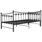 vidaXL Estructura de sofá cama extraíble de metal negro 90x200 cm vidaXL Estructura de sofá cama extraíble de metal negro 90x200 cm