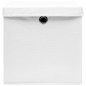 vidaXL Cajas de almacenaje con tapas 10 uds blanco 28x28x28 cm vidaXL Cajas de almacenaje con tapas 10 uds blanco 28x28x28 cm