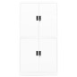 vidaXL Armario de oficina de acero blanco 90x40x180 cm vidaXL Armario de oficina de acero blanco 90x40x180 cm