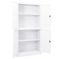 vidaXL Armario de oficina de acero blanco 90x40x180 cm vidaXL Armario de oficina de acero blanco 90x40x180 cm