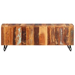vidaXL Mueble de TV madera maciza reciclada 110x30x40 cm