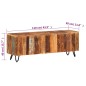 vidaXL Mueble de TV madera maciza reciclada 110x30x40 cm vidaXL Mueble de TV madera maciza reciclada 110x30x40 cm