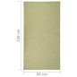vidaXL Alfombra de exterior de tejido plano verde 80x150 cm