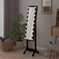 vidaXL Espejo de pie con LED negro 34x37x146 cm vidaXL Espejo de pie con LED negro 34x37x146 cm