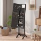 vidaXL Espejo de pie con LED negro 34x37x146 cm vidaXL Espejo de pie con LED negro 34x37x146 cm