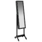 vidaXL Espejo de pie con LED negro 34x37x146 cm vidaXL Espejo de pie con LED negro 34x37x146 cm