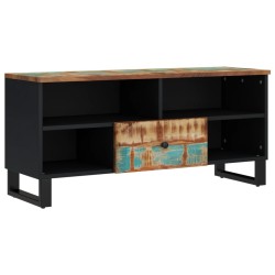 vidaXL Mueble de TV madera reciclada madera contrachapada 100x33x46cm