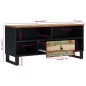 vidaXL Mueble de TV madera reciclada madera contrachapada 100x33x46cm