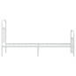 vidaXL Estructura cama metal con cabecero y pie cama blanca 75x190 cm vidaXL Estructura cama metal con cabecero y pie cama blanca 75x190 cm