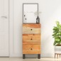 vidaXL Aparador con 3 cajones madera maciza acacia 40x33,5x75 cm vidaXL Aparador con 3 cajones madera maciza acacia 40x33,5x75 cm