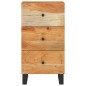 vidaXL Aparador con 3 cajones madera maciza acacia 40x33,5x75 cm vidaXL Aparador con 3 cajones madera maciza acacia 40x33,5x75 cm
