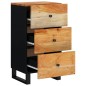 vidaXL Aparador con 3 cajones madera maciza acacia 40x33,5x75 cm vidaXL Aparador con 3 cajones madera maciza acacia 40x33,5x75 cm