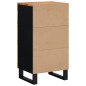 vidaXL Aparador con 3 cajones madera maciza acacia 40x33,5x75 cm vidaXL Aparador con 3 cajones madera maciza acacia 40x33,5x75 cm