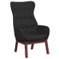 vidaXL Sillón de relax de tela negro vidaXL Sillón de relax de tela negro