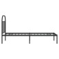 vidaXL Estructura de cama con cabecero metal negro 75x190 cm vidaXL Estructura de cama con cabecero metal negro 75x190 cm