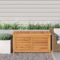 vidaXL Caja de almacenaje de jardín con bolsa teca maciza 114x50x58 cm vidaXL Caja de almacenaje de jardín con bolsa teca maciza 114x50x58 cm
