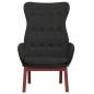 vidaXL Sillón de relax de tela negro vidaXL Sillón de relax de tela negro