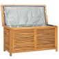 vidaXL Caja de almacenaje de jardín con bolsa teca maciza 114x50x58 cm vidaXL Caja de almacenaje de jardín con bolsa teca maciza 114x50x58 cm