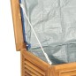 vidaXL Caja de almacenaje de jardín con bolsa teca maciza 114x50x58 cm vidaXL Caja de almacenaje de jardín con bolsa teca maciza 114x50x58 cm
