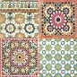 DUTCH WALLCOVERINGS Papel pintado azulejos árabes multicolor DUTCH WALLCOVERINGS Papel pintado azulejos árabes multicolor