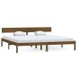 vidaXL Estructura de cama madera maciza de pino marrón 180x200 cm vidaXL Estructura de cama madera maciza de pino marrón 180x200 cm