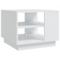 vidaXL Mesa de centro madera de ingeniería blanca 55x55x43 cm vidaXL Mesa de centro madera de ingeniería blanca 55x55x43 cm