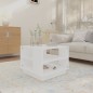 vidaXL Mesa de centro madera de ingeniería blanca 55x55x43 cm vidaXL Mesa de centro madera de ingeniería blanca 55x55x43 cm