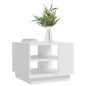 vidaXL Mesa de centro madera de ingeniería blanca 55x55x43 cm vidaXL Mesa de centro madera de ingeniería blanca 55x55x43 cm