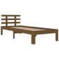 vidaXL Estructura de cama madera maciza marrón miel 90x200 cm vidaXL Estructura de cama madera maciza marrón miel 90x200 cm