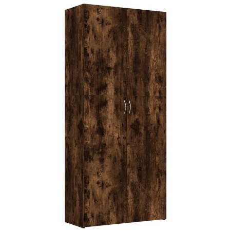 vidaXL Mueble zapatero madera contrachapada roble humo 80x35,5x180 cm