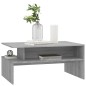 vidaXL Mesa de centro madera contrachapada gris Sonoma 90x60x42,5 cm