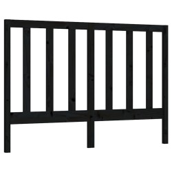 vidaXL Cabecero de cama madera maciza de pino negro 156x4x100 cm