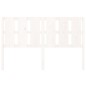 vidaXL Cabecero de cama madera maciza de pino blanco 155,5x4x100 cm vidaXL Cabecero de cama madera maciza de pino blanco 155,5x4x100 cm