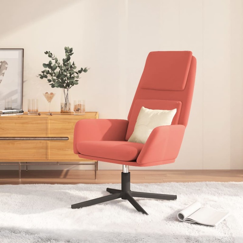 vidaXL Sillón de relax de terciopelo rosa vidaXL Sillón de relax de terciopelo rosa
