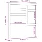 vidaXL Cabecero de cama madera maciza de pino 81x4x104 cm vidaXL Cabecero de cama madera maciza de pino 81x4x104 cm