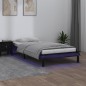 vidaXL Estructura de cama con LED madera maciza negra 75x190 cm vidaXL Estructura de cama con LED madera maciza negra 75x190 cm