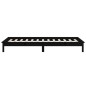 vidaXL Estructura de cama con LED madera maciza negra 75x190 cm vidaXL Estructura de cama con LED madera maciza negra 75x190 cm