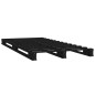 vidaXL Estructura de cama madera maciza de pino negro 90x200 cm