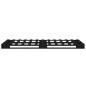 vidaXL Estructura de cama madera maciza de pino negro 90x200 cm