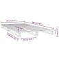 vidaXL Estructura de cama madera maciza de pino negro 90x200 cm