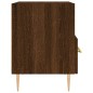 vidaXL Mesita de noche madera de ingeniería roble marrón 40x35x47,5 cm vidaXL Mesita de noche madera de ingeniería roble marrón 40x35x47,5 cm