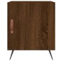 vidaXL Mesita de noche madera de ingeniería marrón roble 40x40x50 cm vidaXL Mesita de noche madera de ingeniería marrón roble 40x40x50 cm