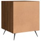 vidaXL Mesita de noche madera de ingeniería marrón roble 40x40x50 cm vidaXL Mesita de noche madera de ingeniería marrón roble 40x40x50 cm